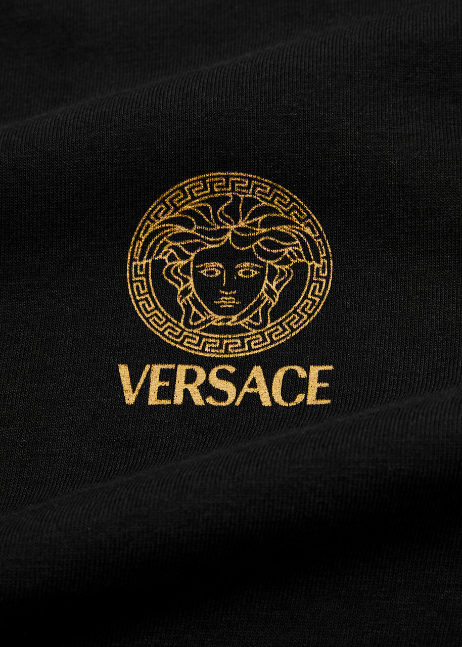 VERSACE Logo-print stretch-cotton T-shirt | Harvey Nichols