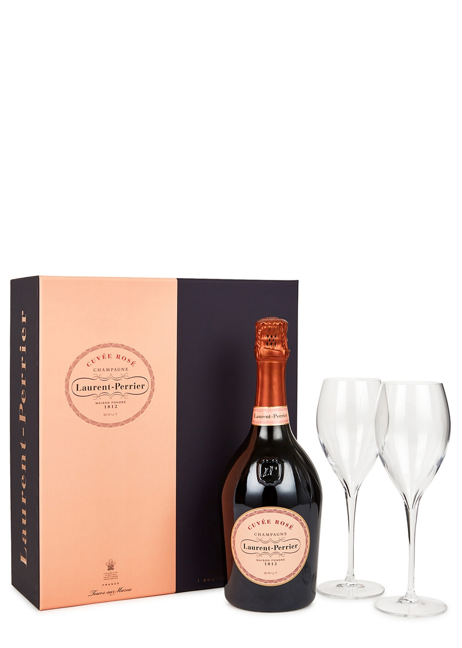 LAURENT-PERRIER Cuvée Rosé Champagne Flute Gift Set NV | Harvey