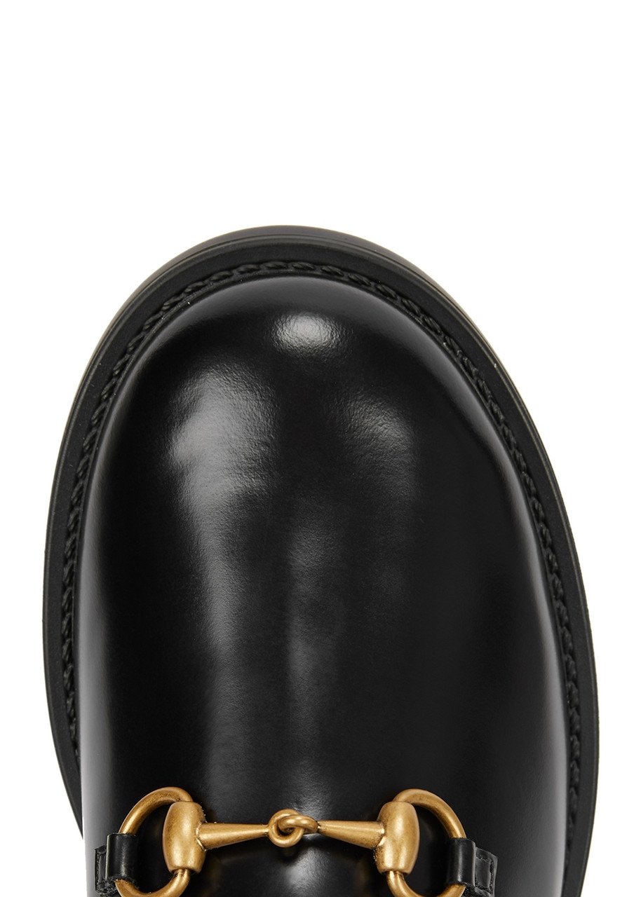 GUCCI KIDS Aisha horsebit leather boots (IT34-IT35) | Harvey Nichols