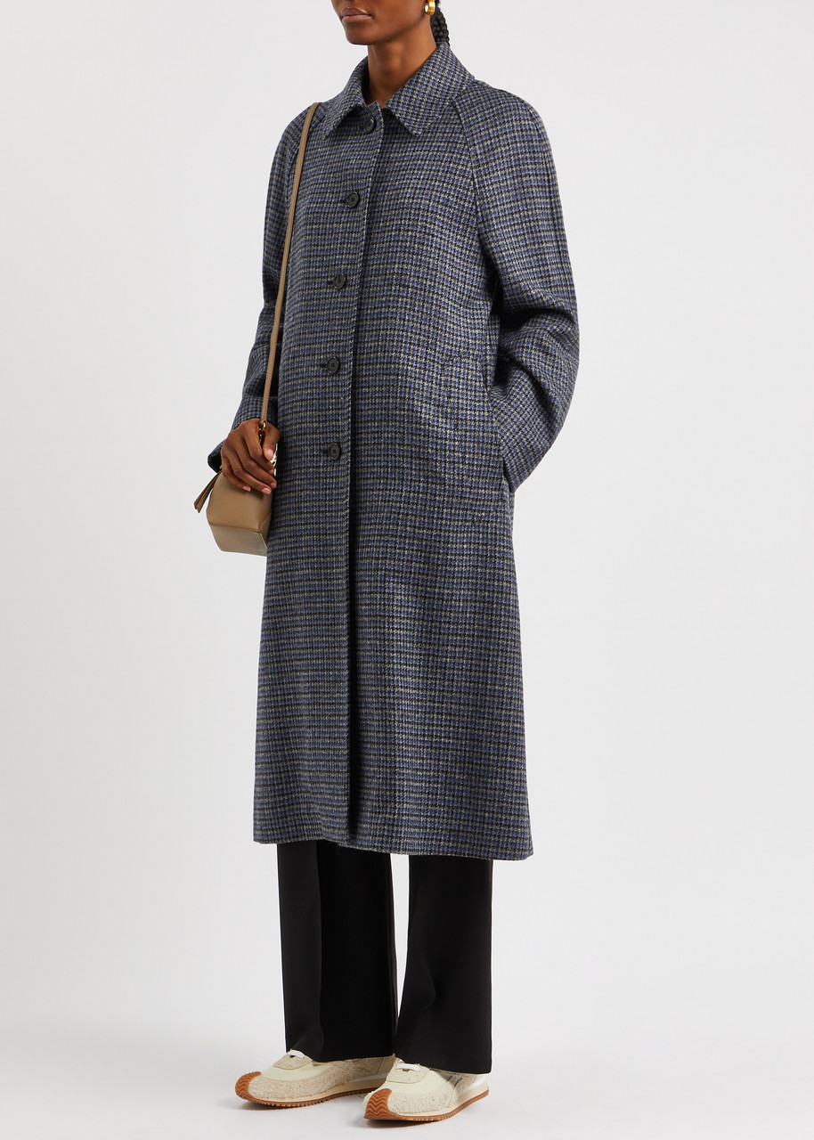 LOEWE Houndstooth wool coat | Harvey Nichols