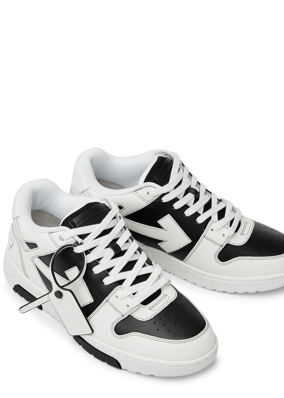 OFF-WHITE Out Of Office panelled leather sneakers | Harvey Nichols