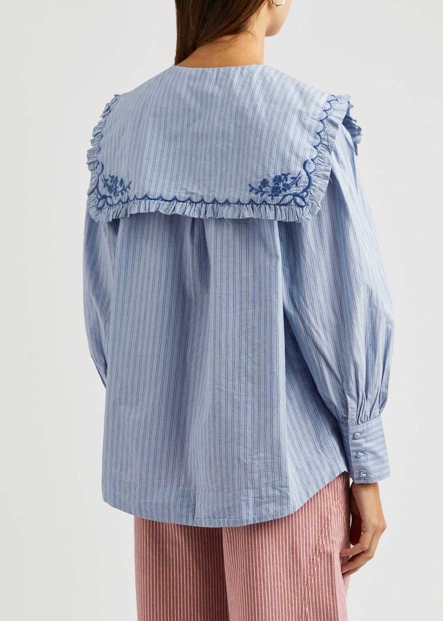 DAMSON MADDER Nordine striped cotton blouse | Harvey Nichols