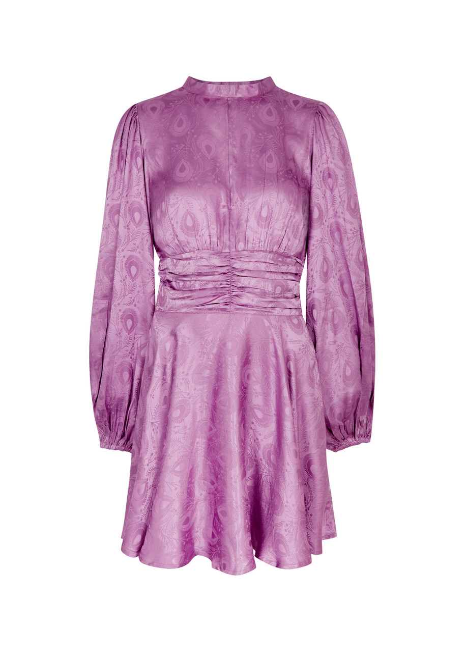 BYTIMO Floral-jacquard satin mini dress | Harvey Nichols