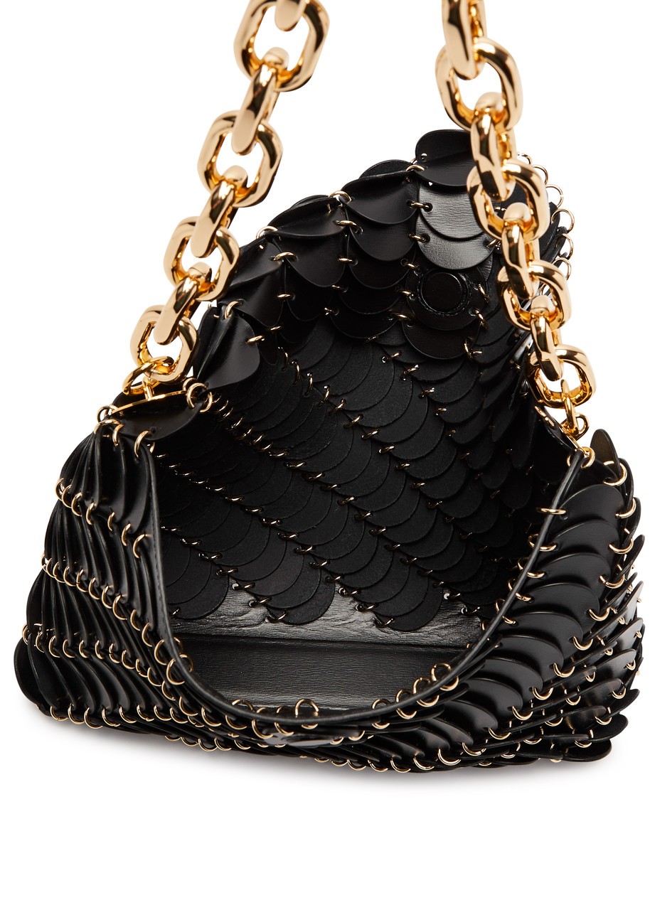 RABANNE Paco disc leather shoulder bag | Harvey Nichols