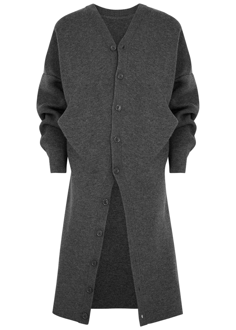 LOEWE Draped wool-blend coat | Harvey Nichols