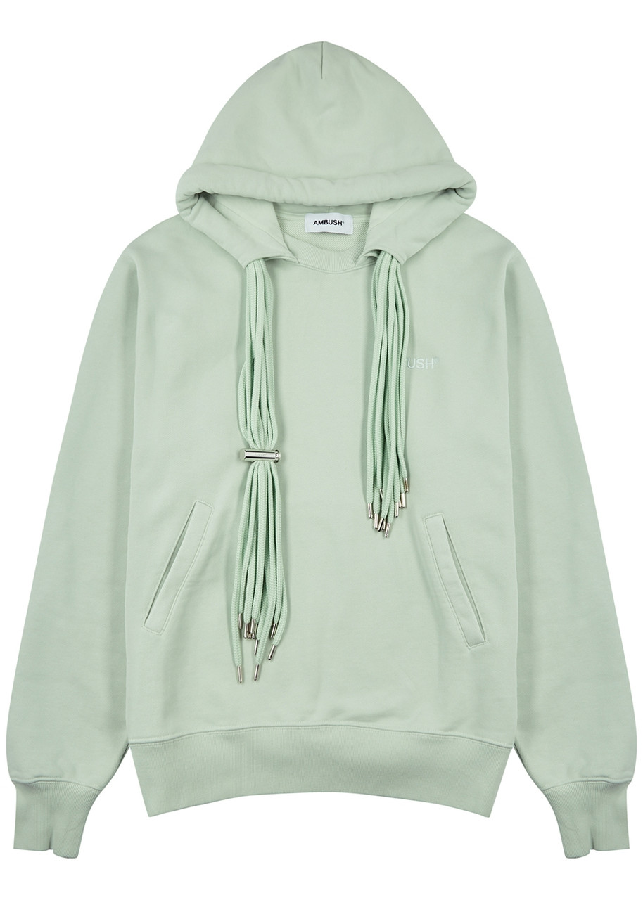 AMBUSH Mint logo hooded cotton sweatshirt | Harvey Nichols