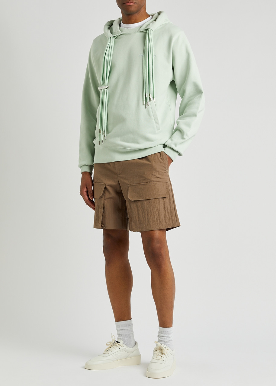 AMBUSH Mint logo hooded cotton sweatshirt | Harvey Nichols