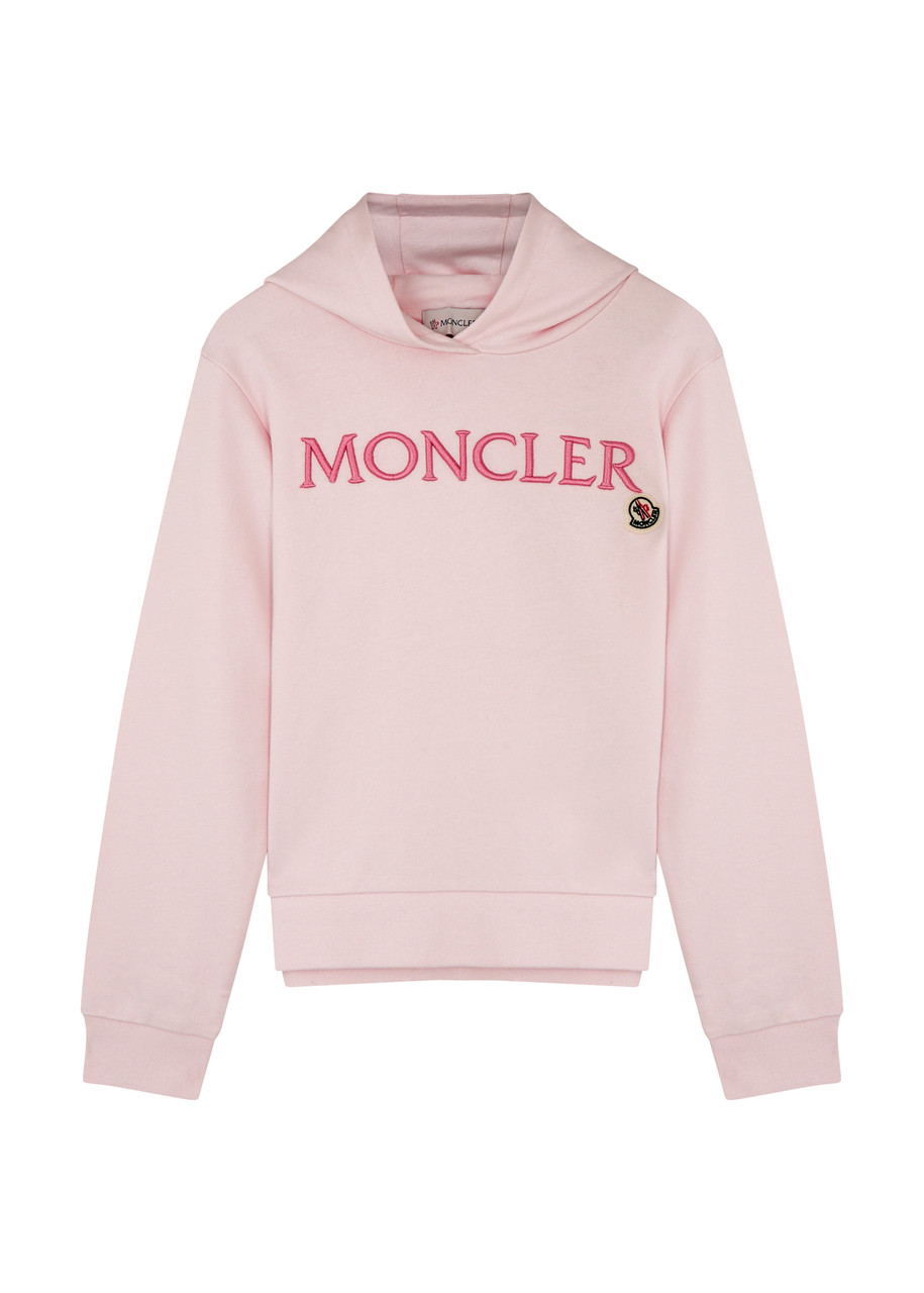 MONCLER KIDS Logo hooded cotton sweatshirt | Harvey Nichols