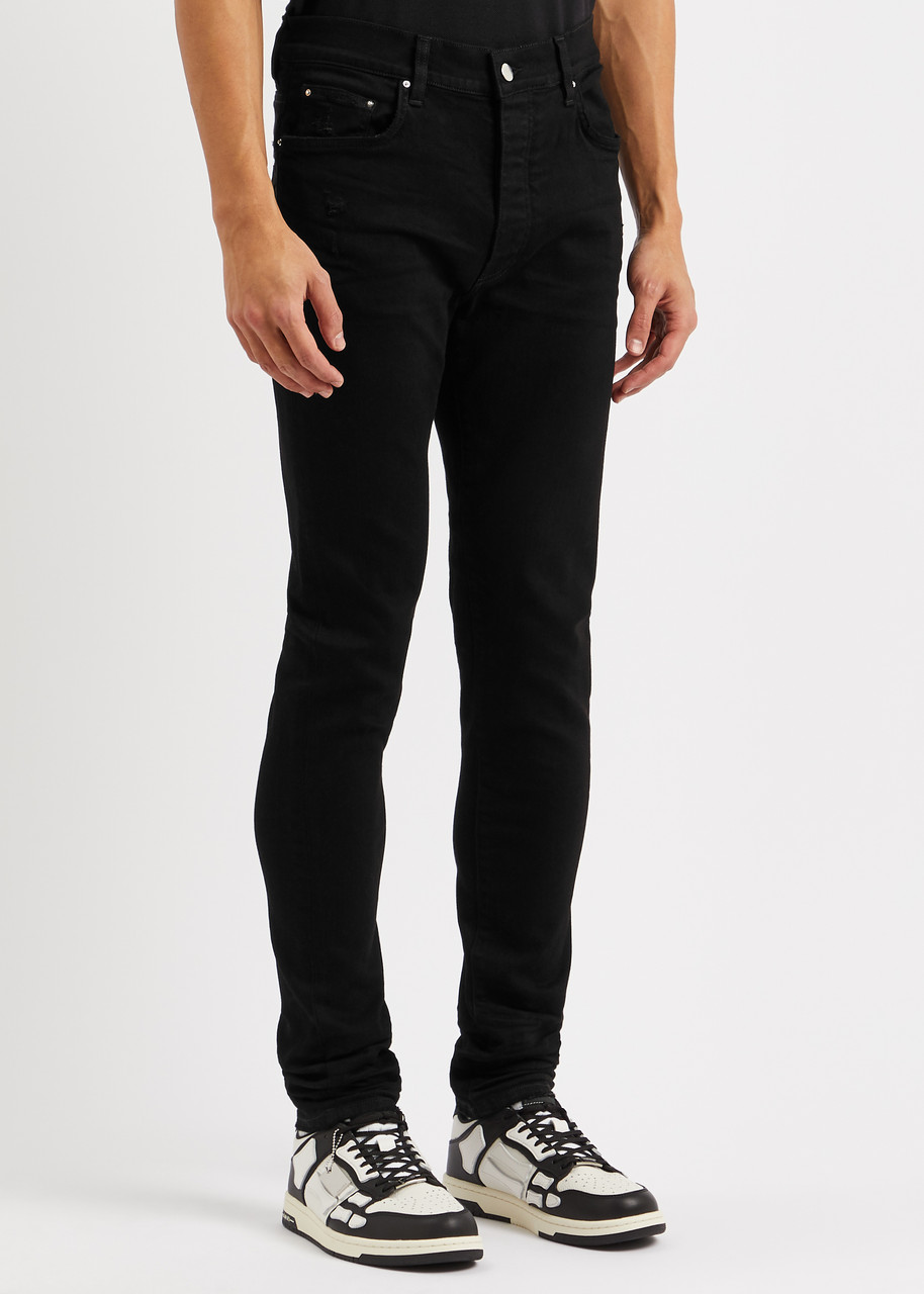 Jean Amiri Stack UK Taille 34 – Velours Noir, Coupe Slim – Occasion Très Bon état