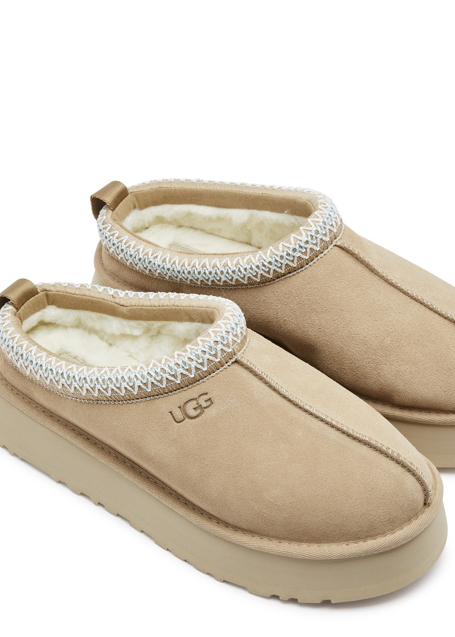 UGG Tazz suede flatform slippers | Harvey Nichols