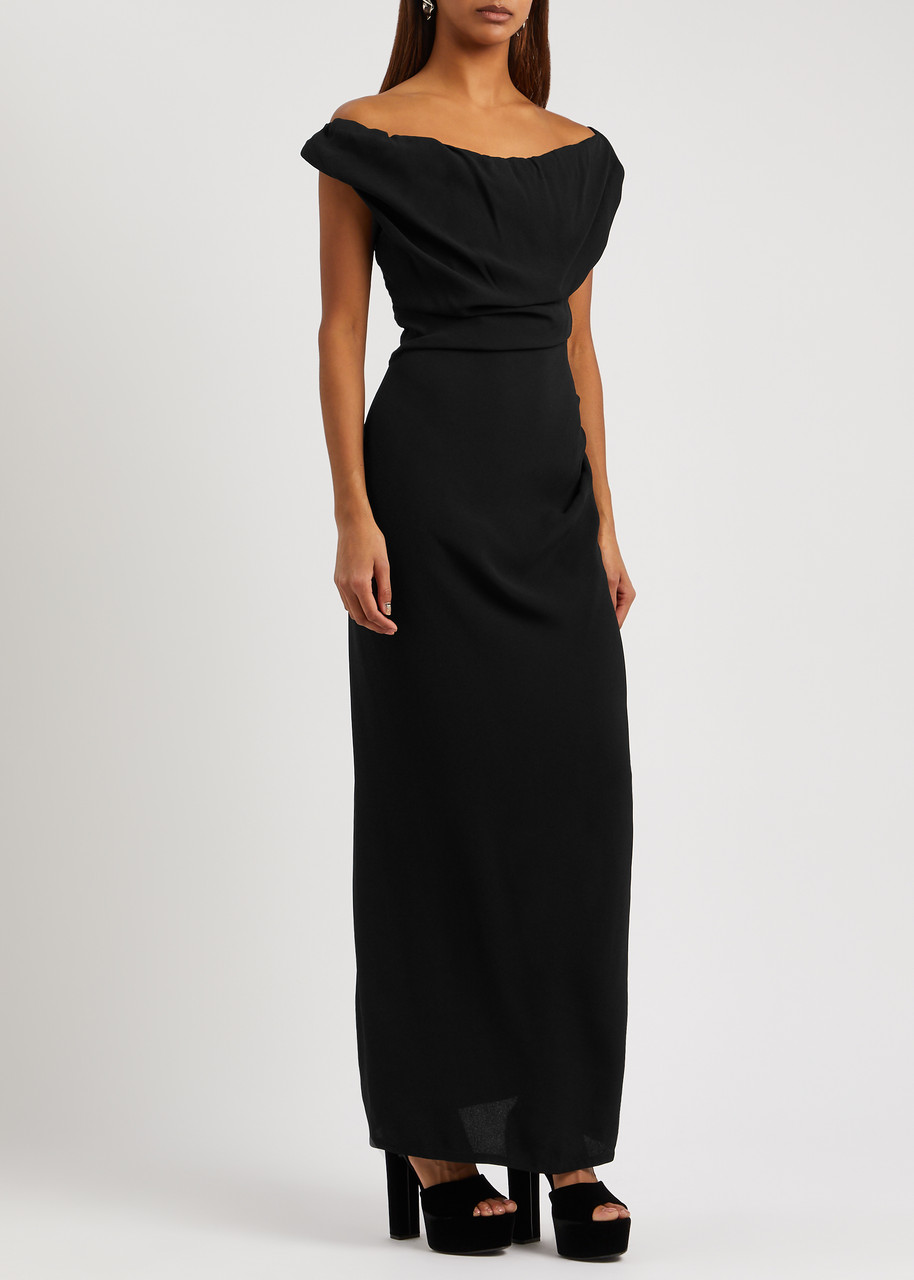 VIVIENNE WESTWOOD Ginnie draped off-the-shoulder maxi dress