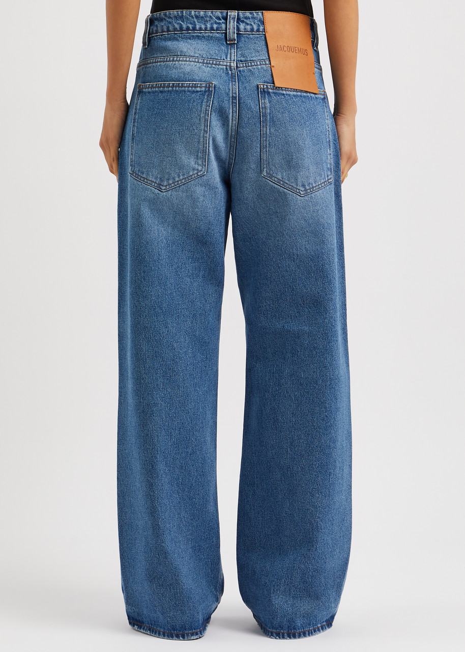 JACQUEMUS Le De-Nîmes wide-leg jeans | Harvey Nichols