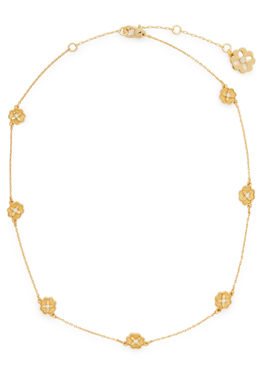 Buy Kate Spade Heritage Bloom Pendant Necklace, Plated Metal With Faux  Pearls & Cubic Zirconia for Womens | Bloomingdale's KSA