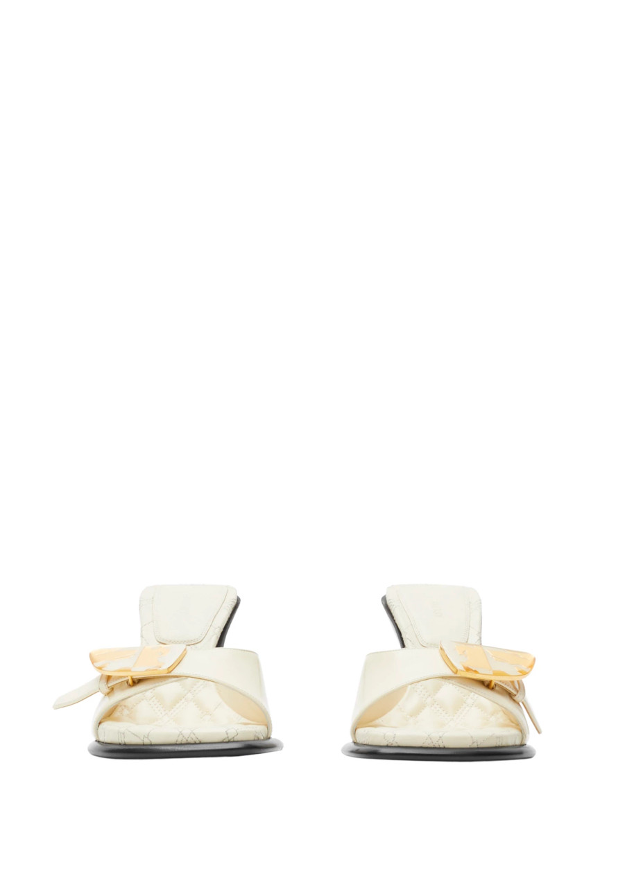 Burberry Women Black Leather Bay Thong Mules main image 1