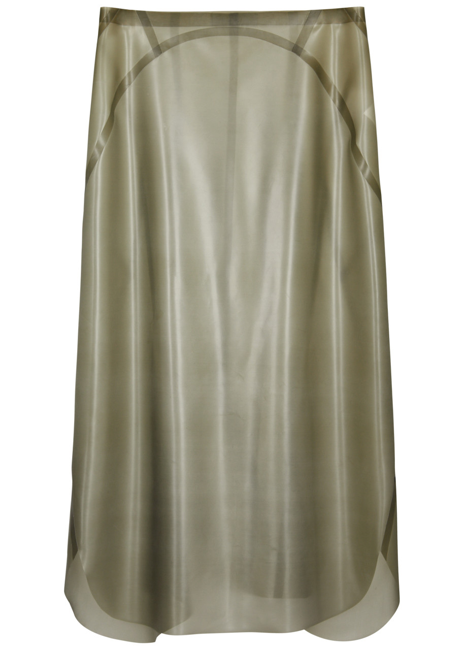 ALAIA PRINTED MIDI SKIRT スカート Zebra-printed high-rise midi skirt in multicoloured - Alaia