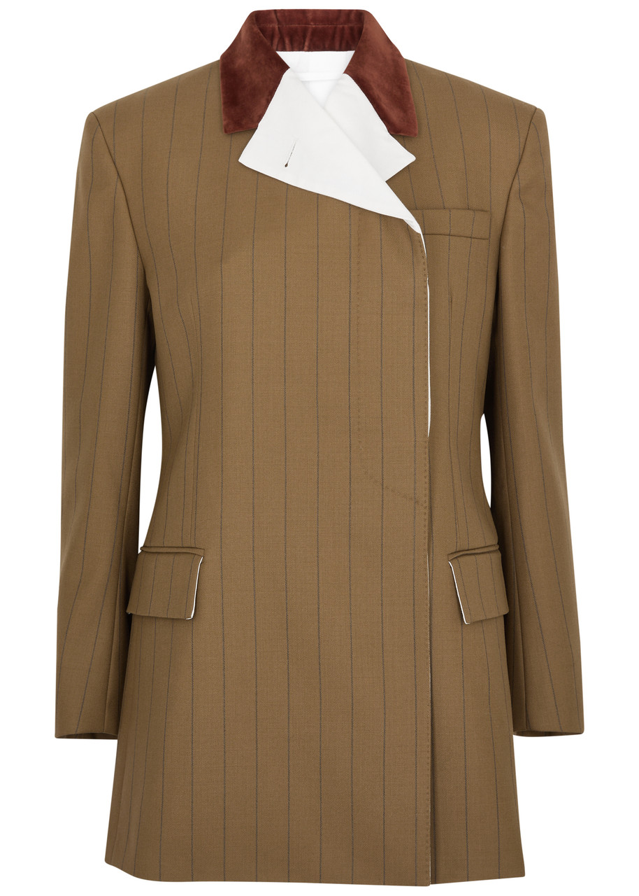 WALES BONNER Serenity pinstriped wool blazer | Harvey Nichols