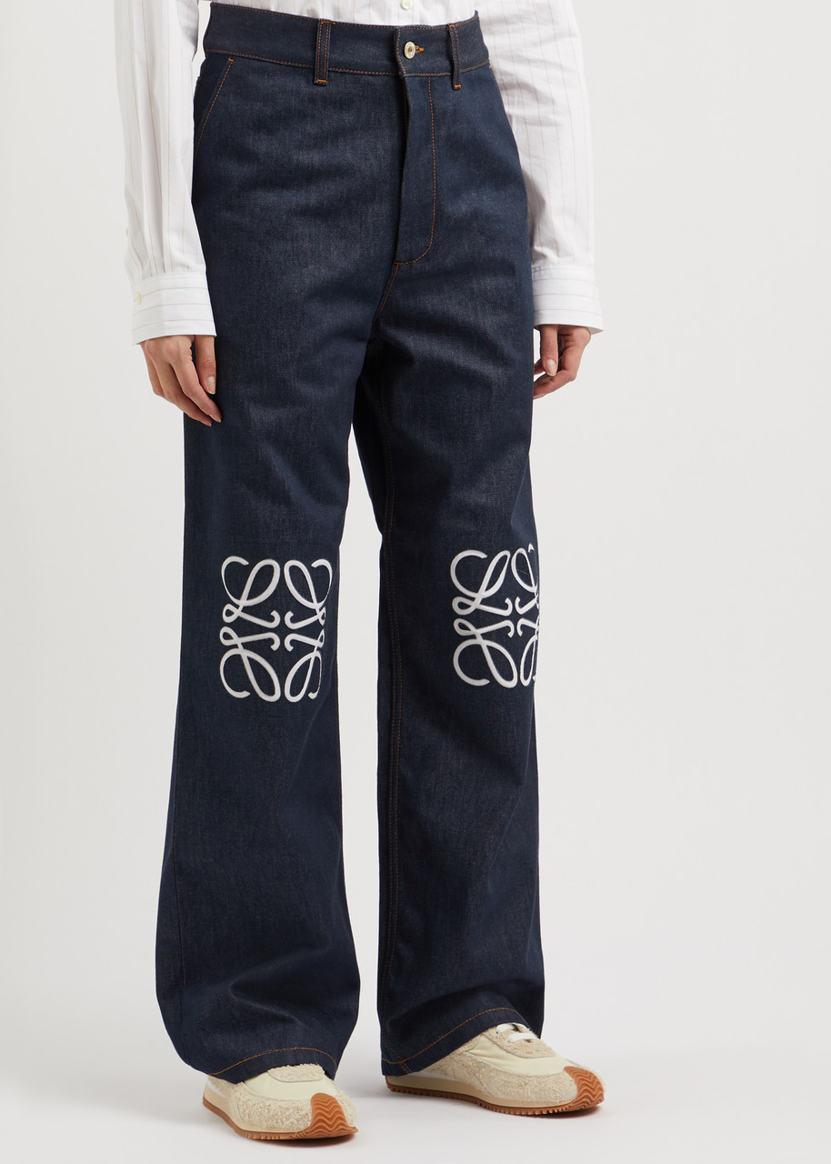 LOEWE Anagram straight-leg jeans | Harvey Nichols