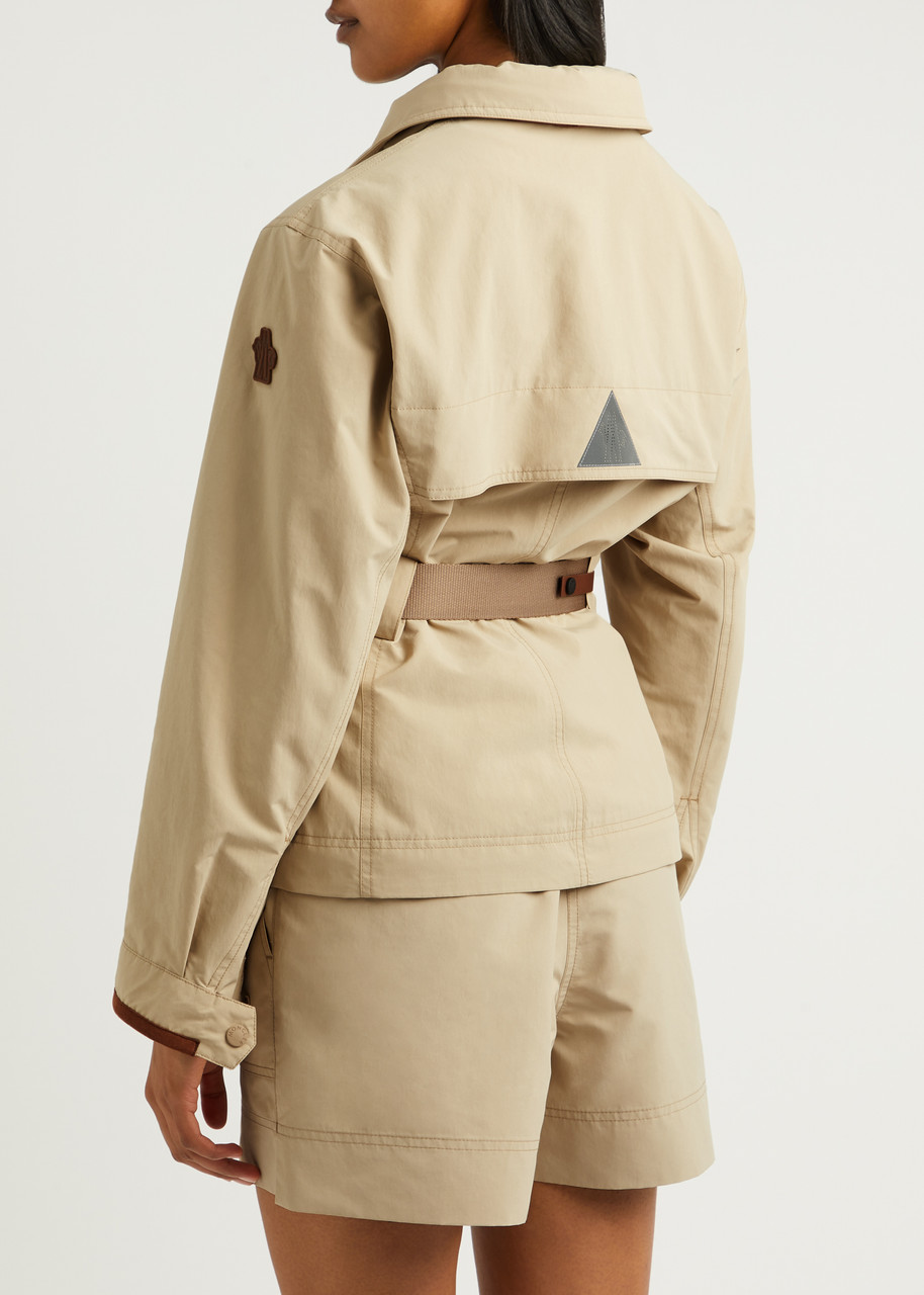 MONCLER Meyen belted shell jacket | Harvey Nichols