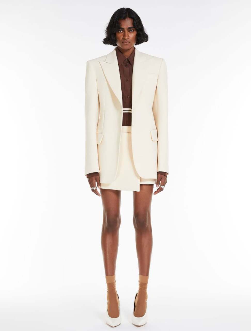 SPORTMAX Sportmax 1 uscita - single-breasted stretch wool