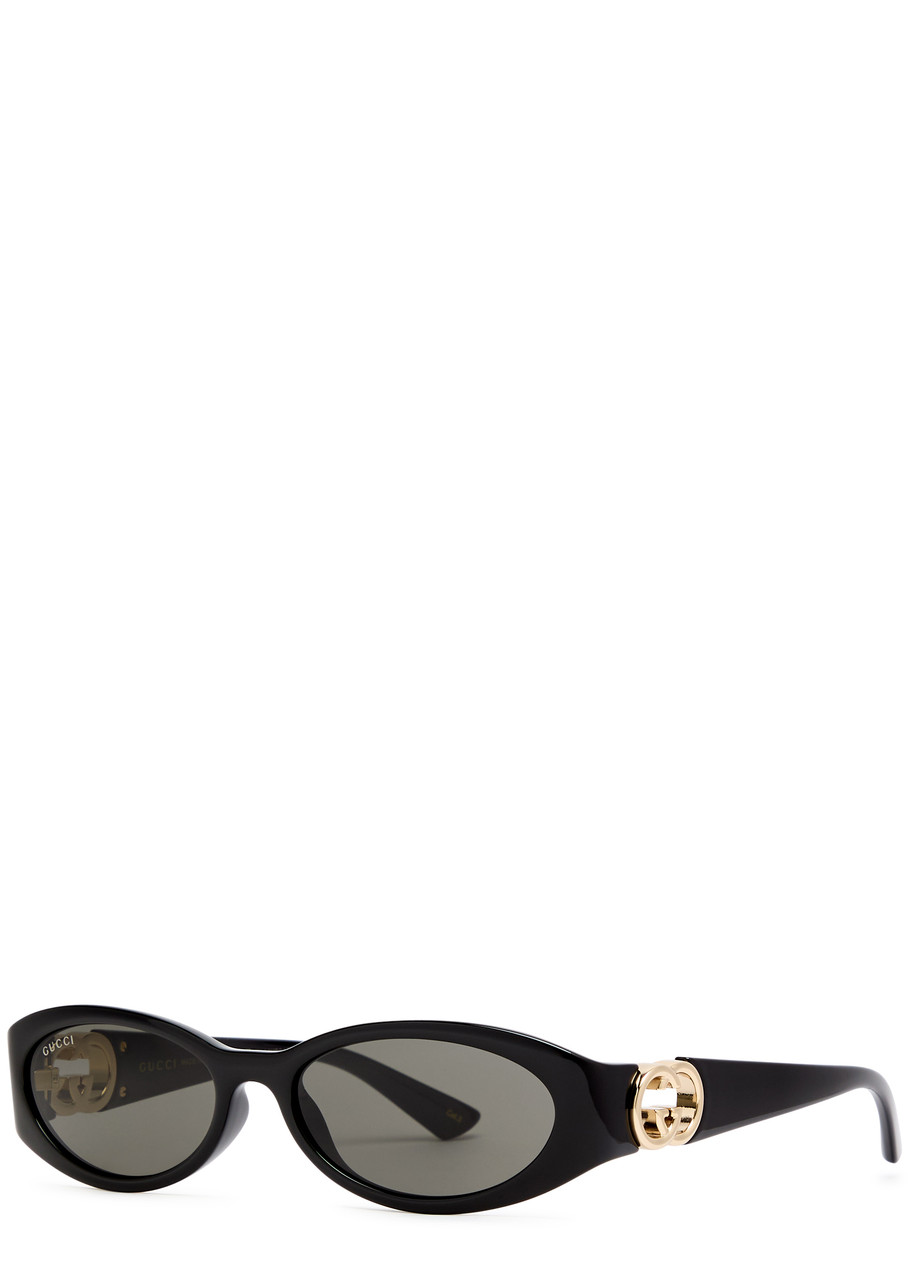 GUCCI Oval-frame sunglasses | Harvey Nichols