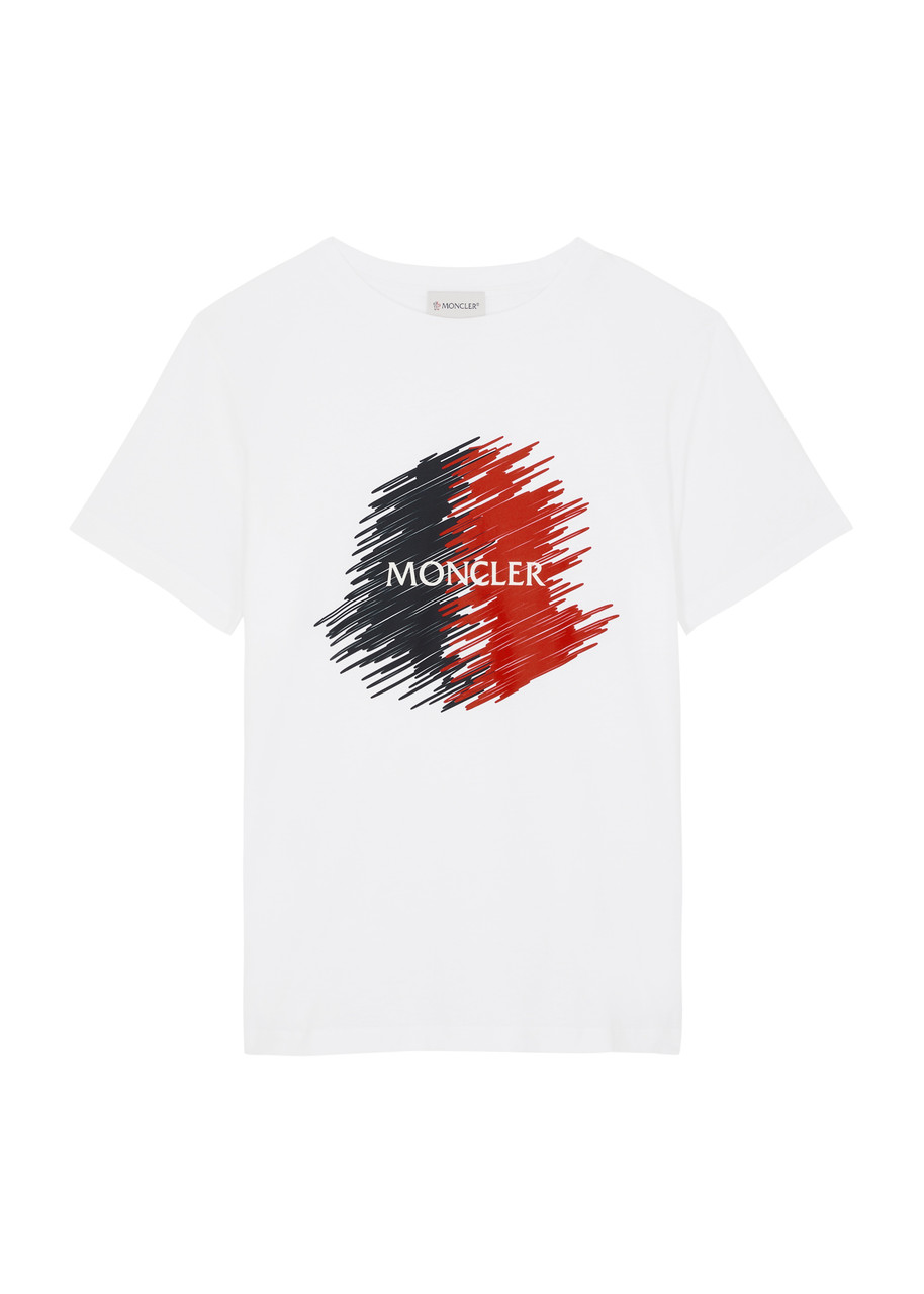 MONCLER KIDS Logo-print cotton T-shirt (12-14 years) | Harvey Nichols