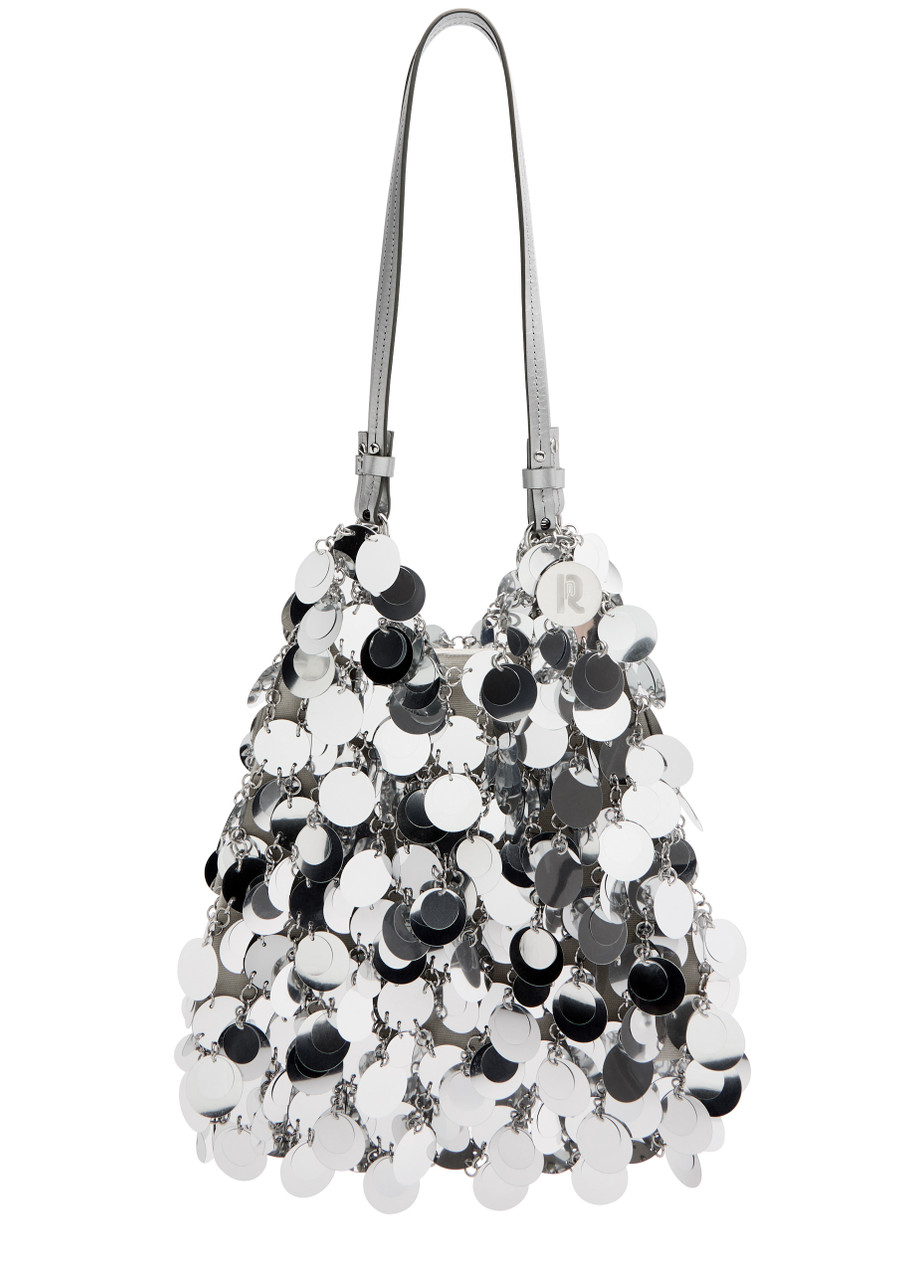 RABANNE ディスク スタッズ パーティー ショルダー バッグ 2025 RABANNE Sparkle Discs embellished shoulder bag | Harvey Nichols