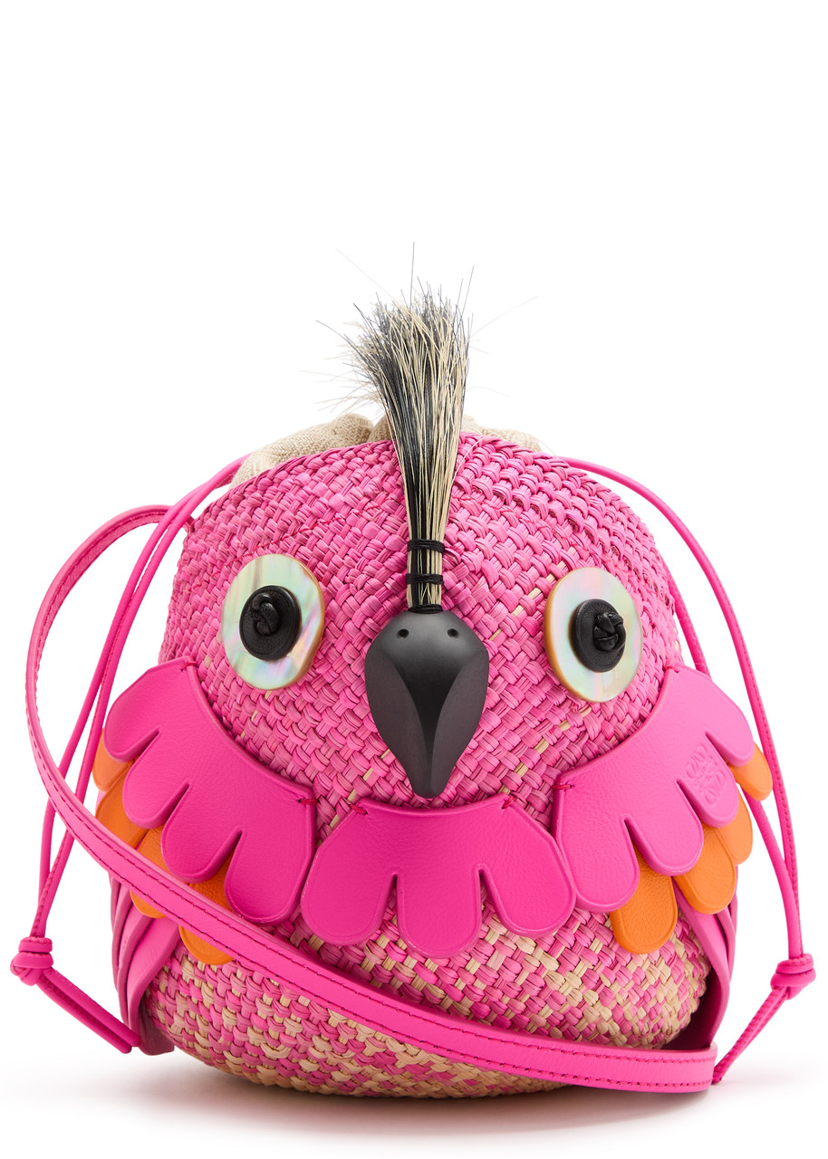 LOEWE X Paula's Ibiza Bird raffia cross-body bag | Harvey Nichols