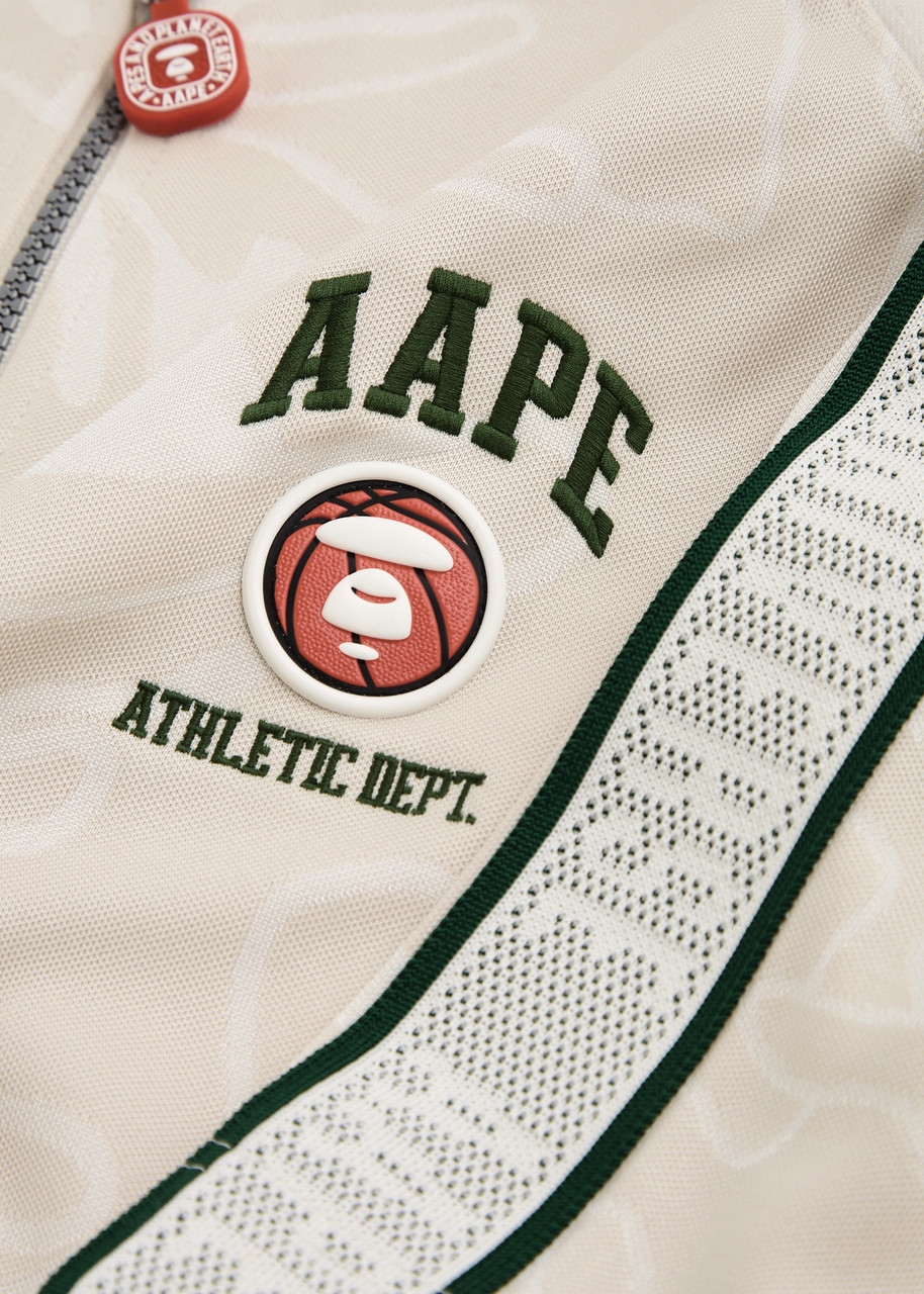 AAPE Logo camouflage-jacquard jersey track jacket | Harvey Nichols