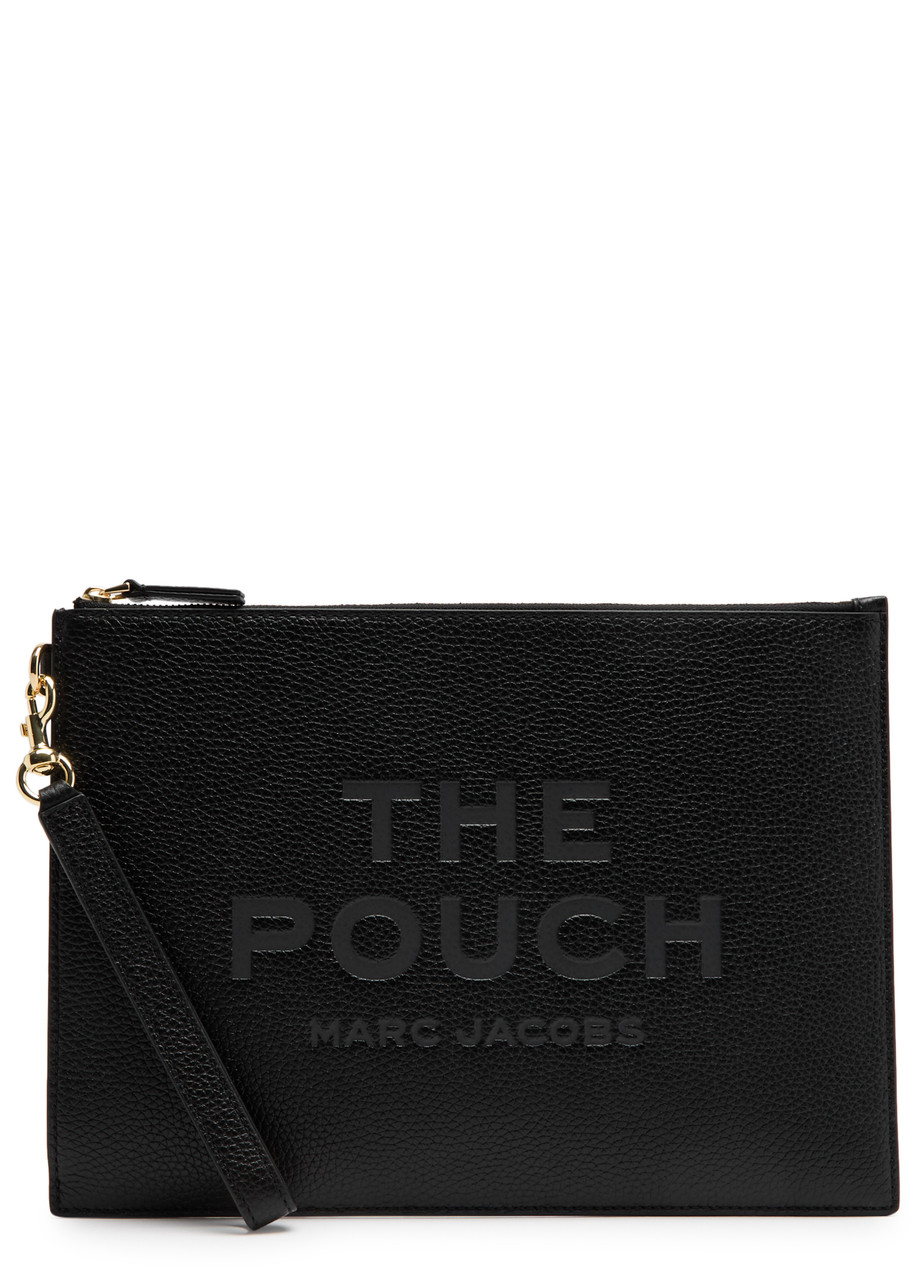 【関税&送料込】Marc Jacobs Black Leather Pouch Marc Jacobs The Pouch large leather pouch - Handbags