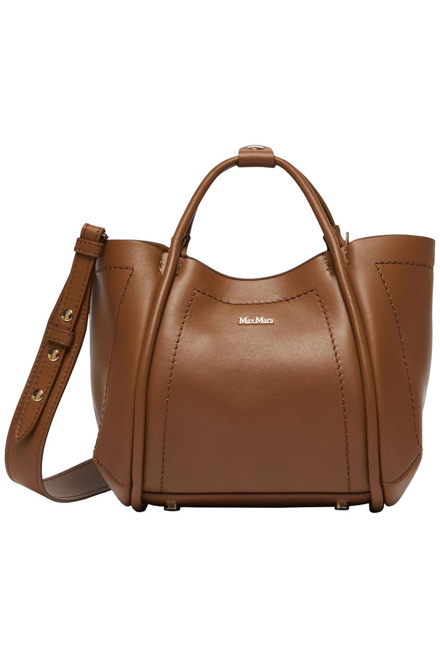 ハンドバッグ MAX MARA Marines Weaving perforated leather handbag with Marines Weaving perforated leather handbag with internal