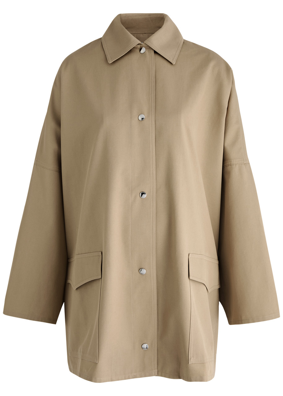 louren LL twill no collar jacket beige