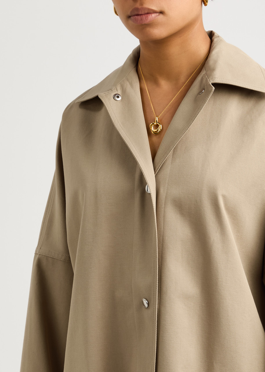 TOTEME Oversized cotton-twill jacket | Harvey Nichols