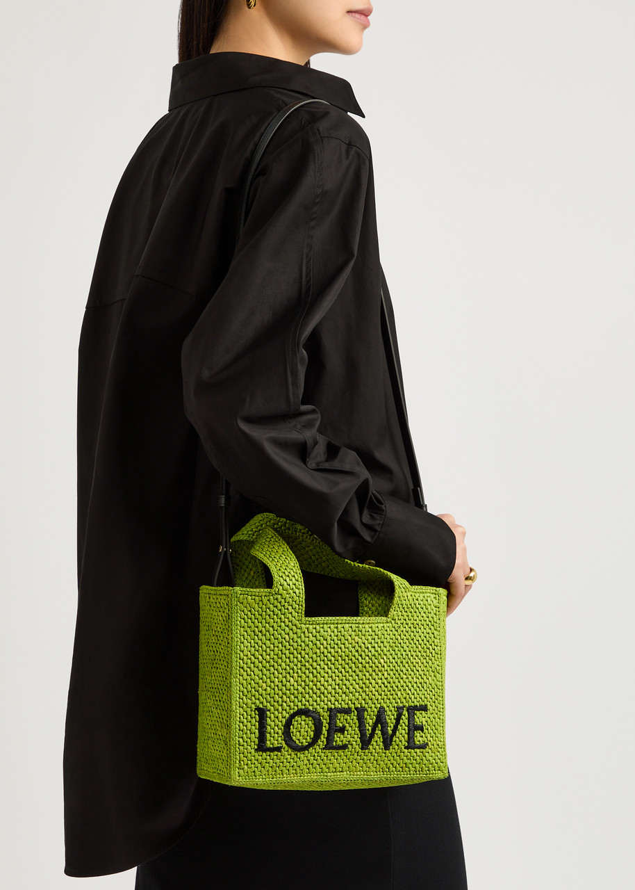 LOEWE X Paula's Ibiza small logo raffia tote | Harvey Nichols