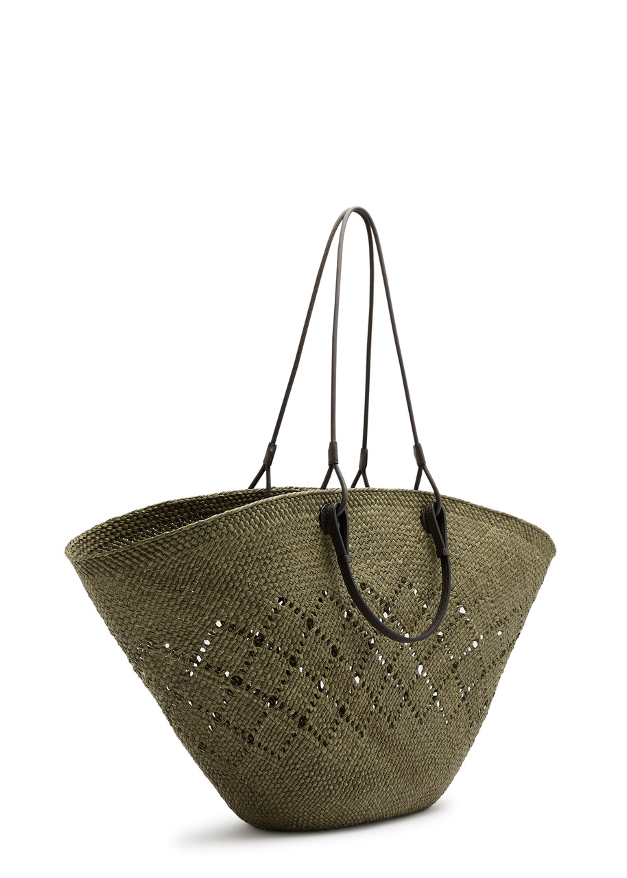LOEWE X Paula's Ibiza large raffia basket bag Harvey Nichols