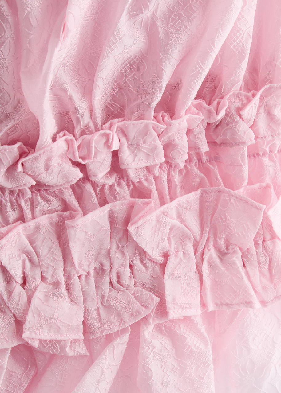 SISTER JANE Brooke ruffled floral-jacquard organza top | Harvey