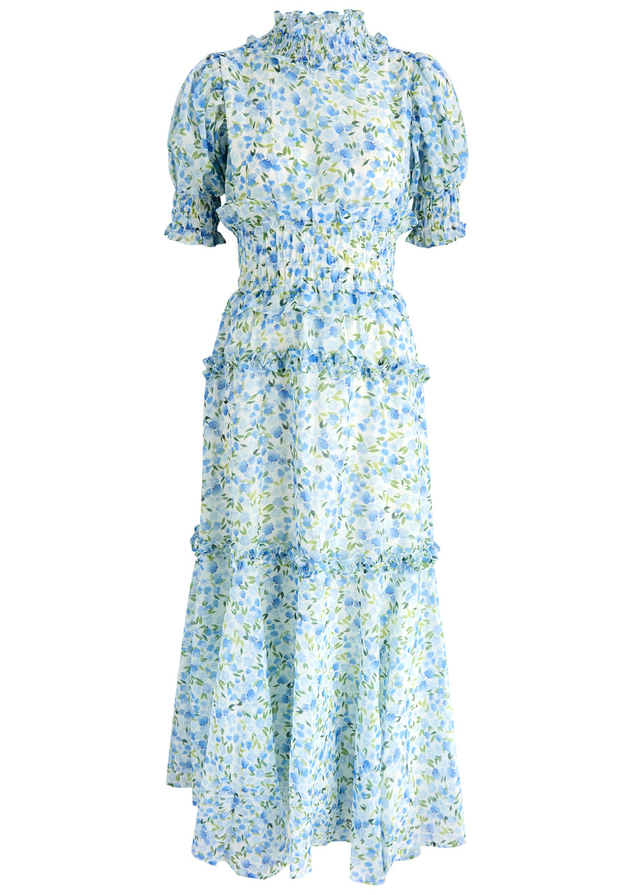 SISTER JANE Corolla Flora floral-print chiffon maxi dress | Harvey