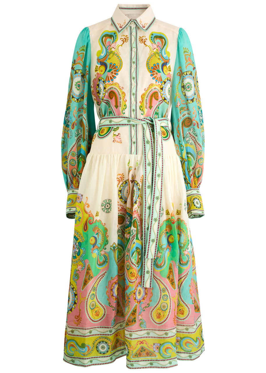 ミストレアス Ribbon Pattern Raffle Shirt Dress（ミストレアス