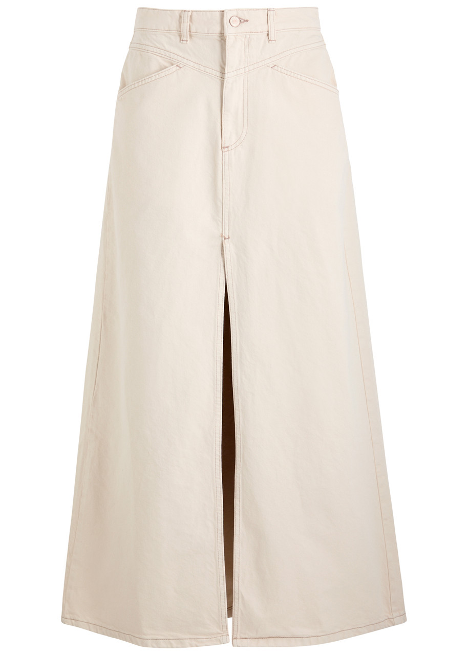FREE PEOPLE Come As You Are denim maxi skirt Harvey Nichols - Main Image