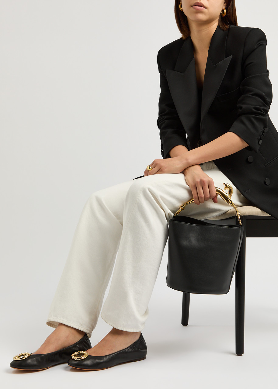 LANVIN Mélodie embellished leather ballet flats | Harvey Nichols LANVIN Mélodie embellished leather ballet flats | Harvey Nichols