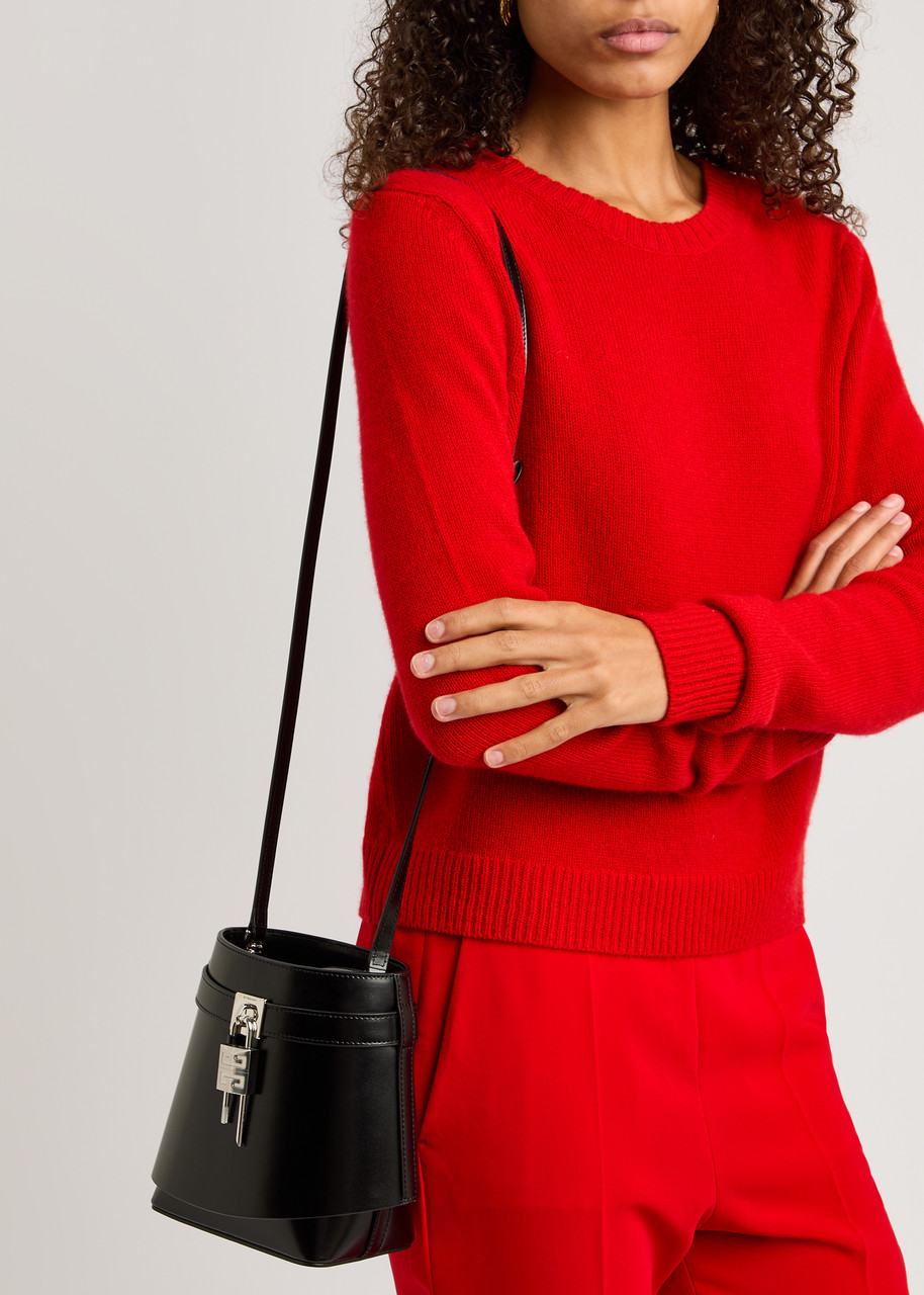 GIVENCHY Shark Lock leather bucket bag | Harvey Nichols