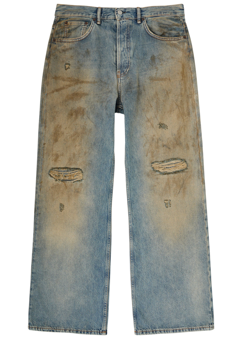 Jeans Acne Studios Pr 2021 Broadway Denim In Mid Blue – SVRN