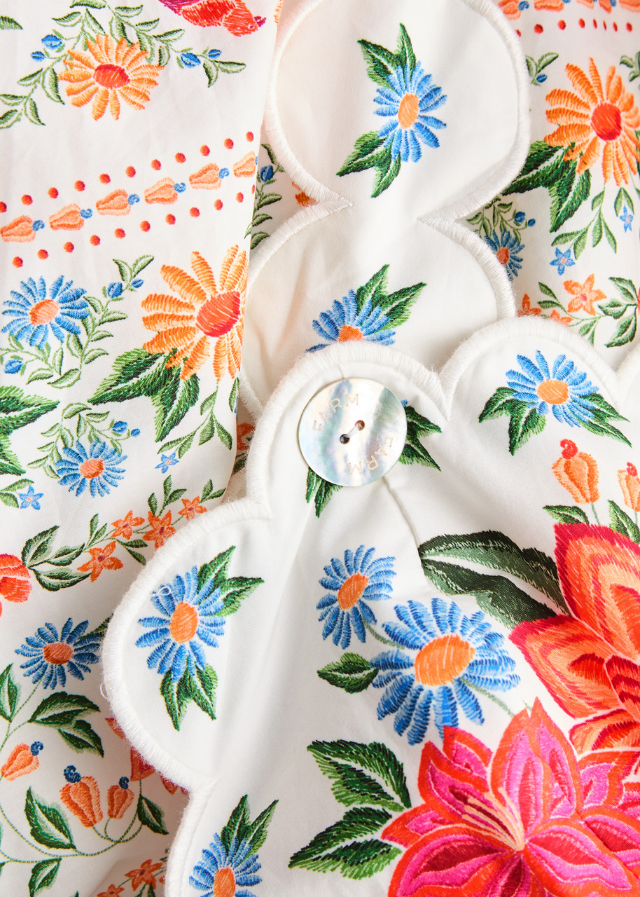 FARM RIO Bloom Garden printed cotton midi dress | Harvey Nichols