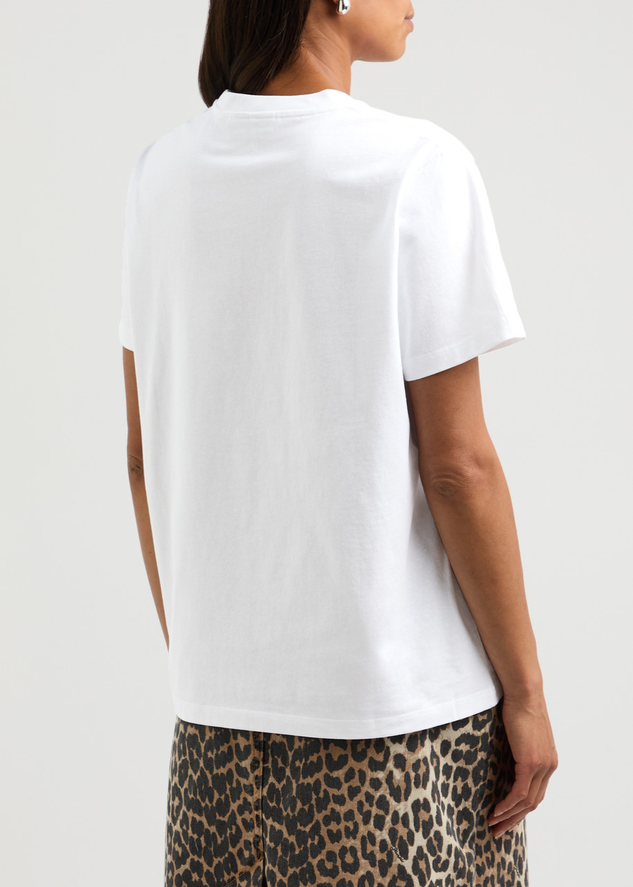 GANNI Logo printed cotton T-shirt | Harvey Nichols