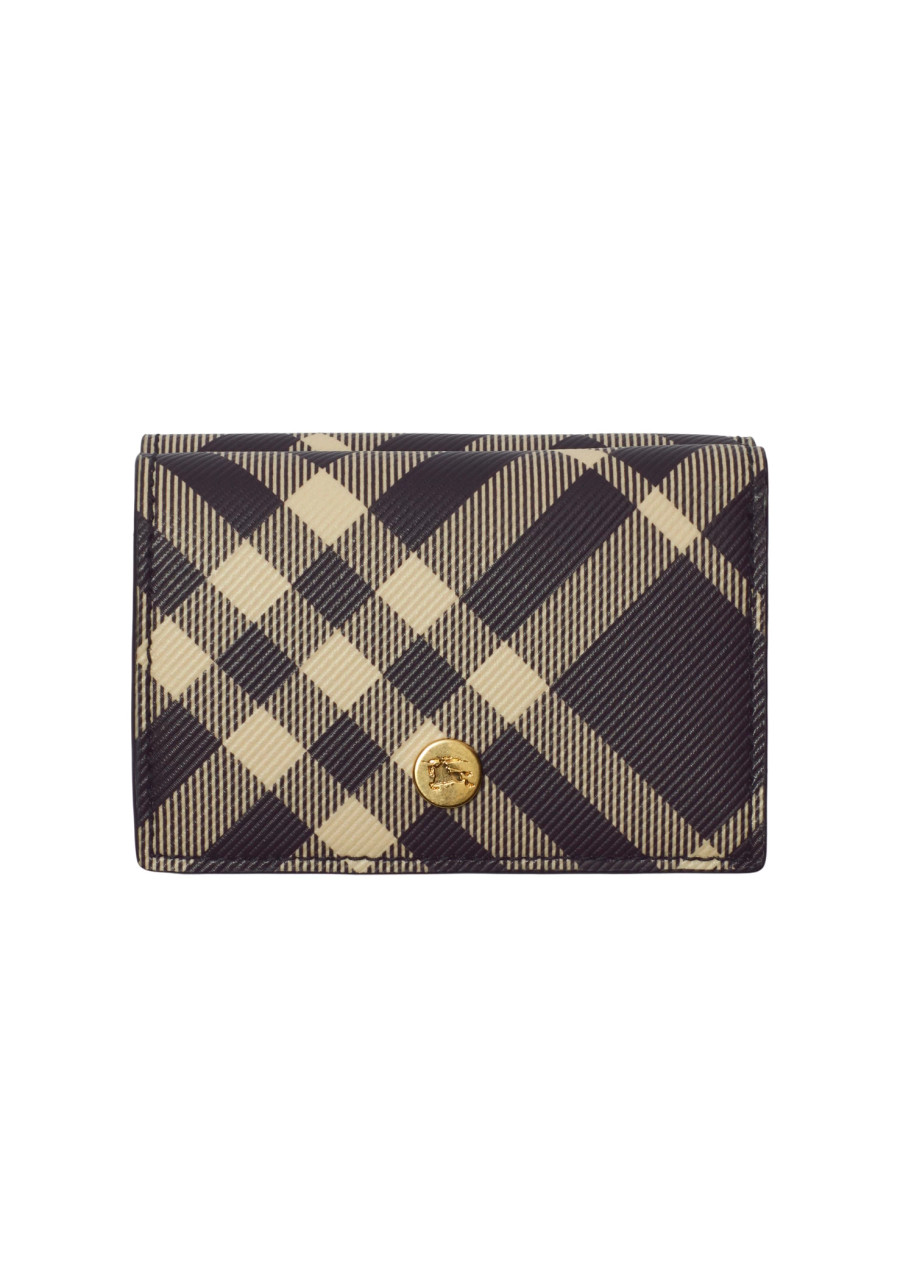 BURBERRY Check compact wallet Harvey Nichols