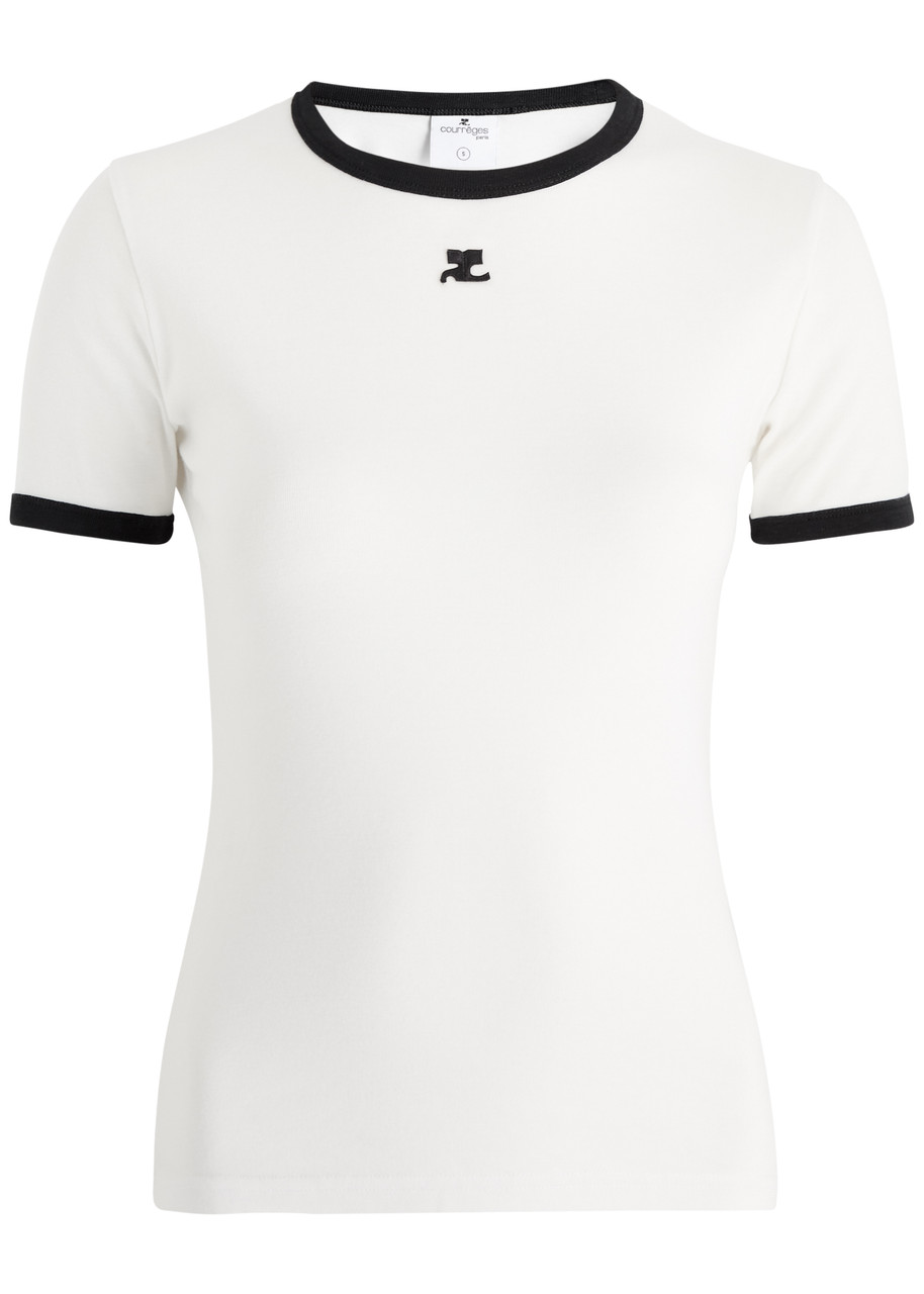 COURRÈGES Logo cotton T-shirt | Harvey Nichols