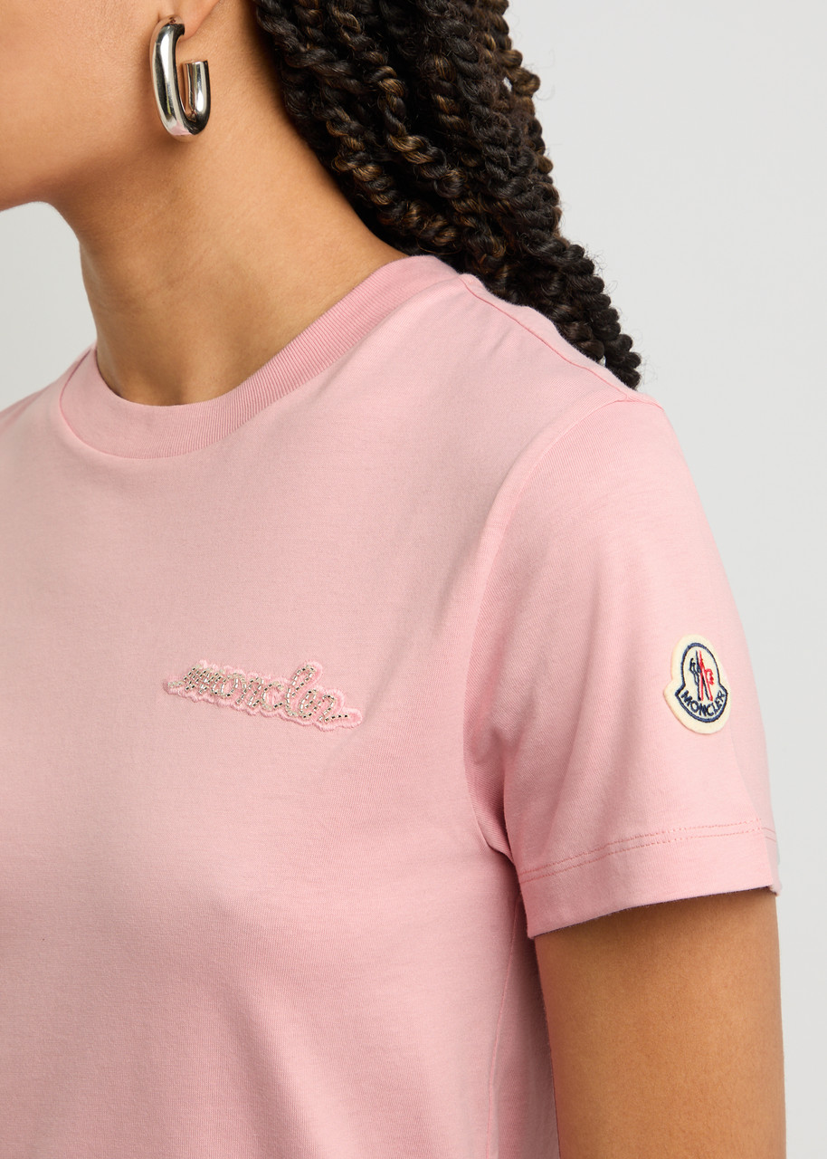 MONCLER Logo cotton T-shirt | Harvey Nichols