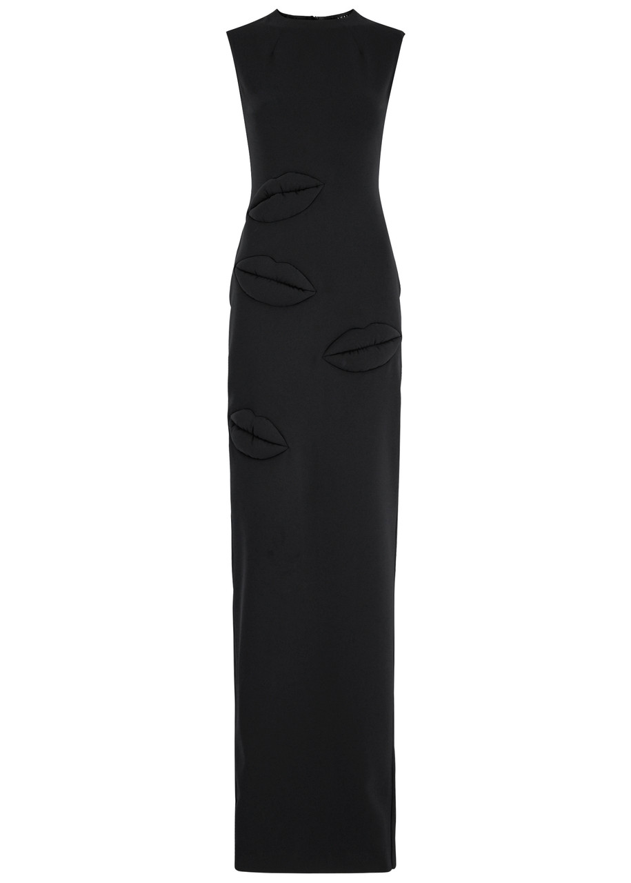 A.W.A.K.E MODE Lips-appliqud maxi dress | Harvey Nichols