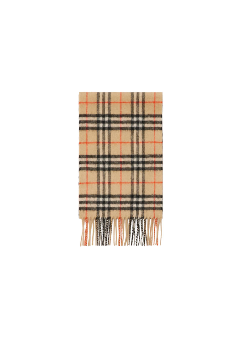 BURBERRY Check cashmere scarf Harvey Nichols