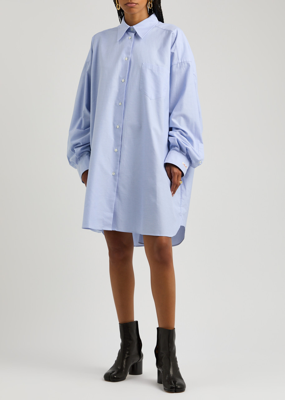 MAISON MARGIELA Oversized cotton shirt dress | Harvey Nichols