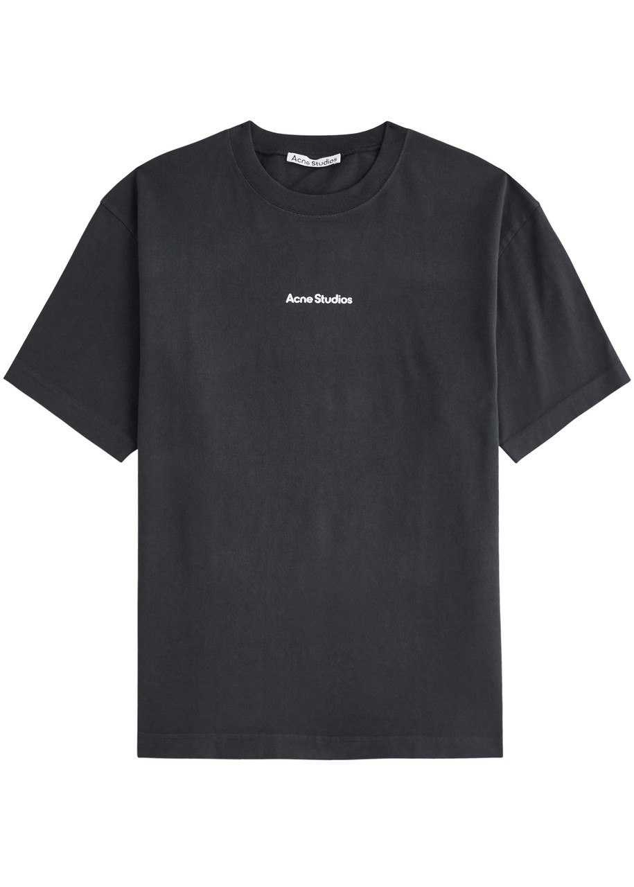 Acne Studios/Tシャツ Acne Studios - スタンプロゴTシャツ - リラックスフィット - ブラック
